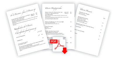Speisekarte Download